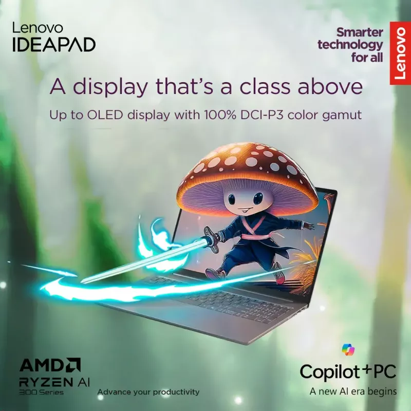 Sülearvuti Lenovo IdeaPad õhuke 5 — Ryzen 7 7735HS, 14-tolline WUXGA IPS 300 niti, 16 GB muutmälu, 1 TB SSD, AMD Radeon 680M, microSD-kaardilugeja, Windows 11 Home
