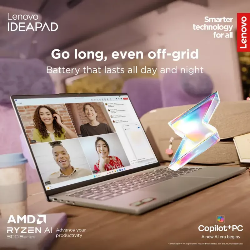 Sülearvuti Lenovo IdeaPad õhuke 5 — Ryzen 7 7735HS, 14-tolline WUXGA IPS 300 niti, 16 GB muutmälu, 1 TB SSD, AMD Radeon 680M, microSD-kaardilugeja, Windows 11 Home