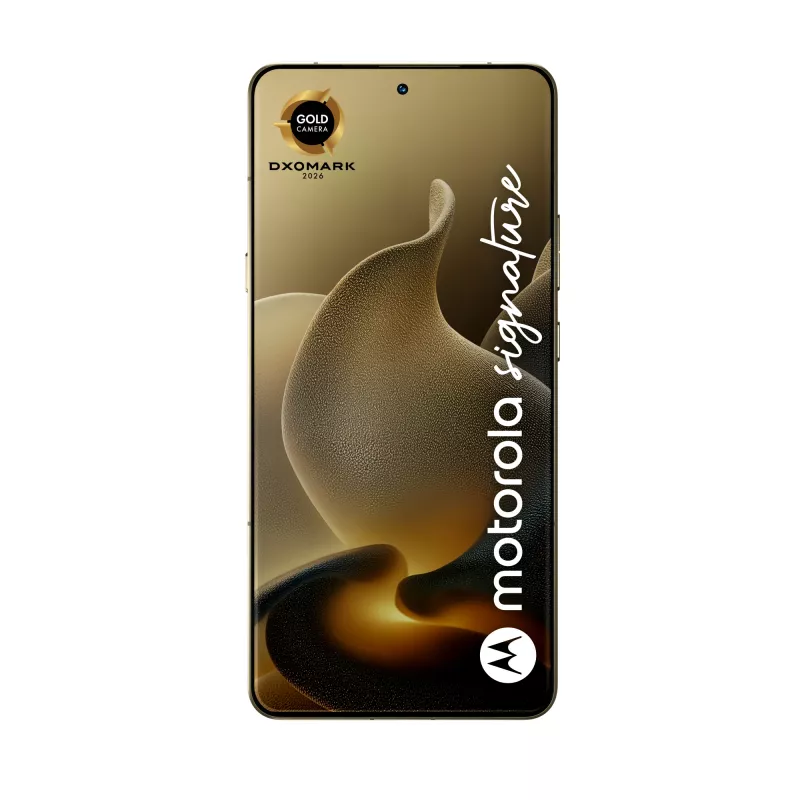Motorola signature 17,2 cm (6,78 tolli) Dual SIM Android 16.0 5G USB USB-C 16 GB 512 GB 5200 mAh Kuldne