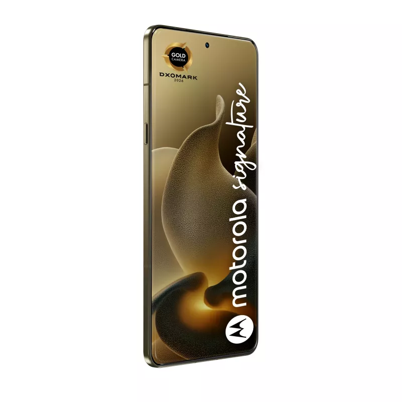 Motorola signature 17,2 cm (6,78 tolli) Dual SIM Android 16.0 5G USB USB-C 16 GB 512 GB 5200 mAh Kuldne