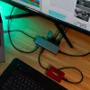 Targus Dual Video Mobile Dock 140 W EPR läbivooluga, juhtmega, USB 3.2 Gen 2 (3.1 Gen 2) USB-C, 140 W, 1000 Mbit/s, hall, 10 Gbit/s