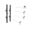 Lamepaneeli kinnitusvars Multibrackets M Pro seeria fikseeritud varred 400mm