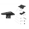 Laeplaat Multibrackets M Pro Series Must Plastik/Teras 165 mm