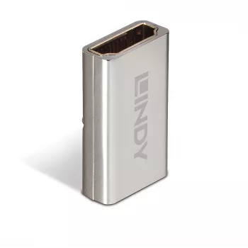 Lindy HDMI 2.1 emane-emane adapter, HDMI 2.1, HDMI 2.1, hõbedane