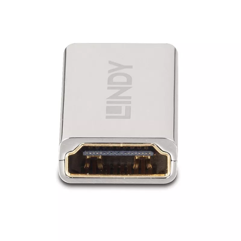 Lindy HDMI 2.1 emane-emane adapter, HDMI 2.1, HDMI 2.1, hõbedane