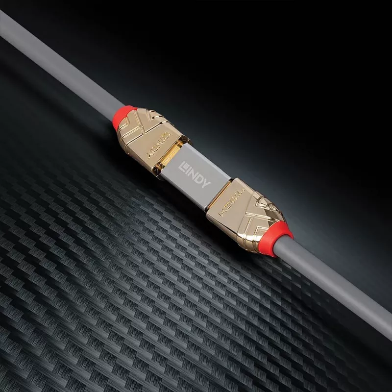 Lindy HDMI 2.1 emane-emane adapter, HDMI 2.1, HDMI 2.1, hõbedane
