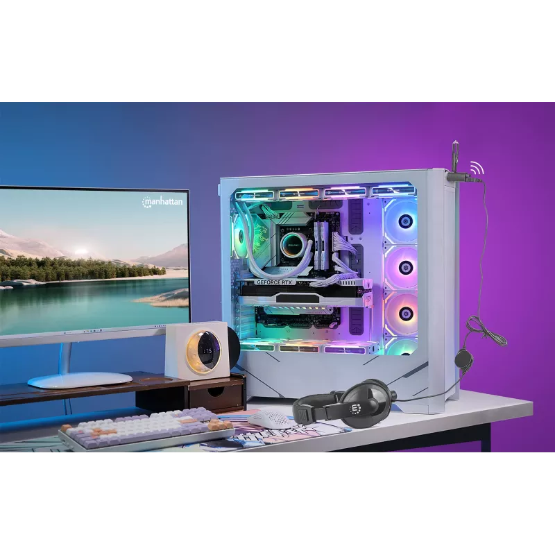 Manhattan USB-C 3-pordiline jaotur, ÜLIKOMPAKTNE, 3x USB-A porti (1x 5 Gbps USB 3.2 Gen1 ehk USB 3.0, 3 x 480 Mbps USB 2.0), USB-toitega (välist toiteallikat pole vaja)