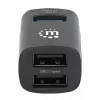 Manhattan USB-C 3-pordiline jaotur, ÜLIKOMPAKTNE, 3x USB-A porti (1x 5 Gbps USB 3.2 Gen1 ehk USB 3.0, 3 x 480 Mbps USB 2.0), USB-toitega (välist toiteallikat pole vaja)