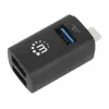 Manhattan USB-C 3-pordiline jaotur, ÜLIKOMPAKTNE, 3x USB-A porti (1x 5 Gbps USB 3.2 Gen1 ehk USB 3.0, 3 x 480 Mbps USB 2.0), USB-toitega (välist toiteallikat pole vaja)