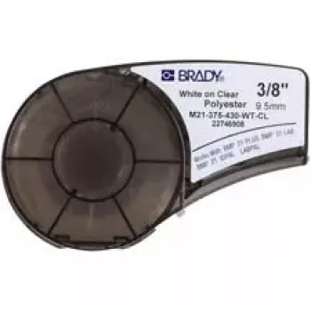 Isekleepuv printerisilt Brady 139748, polüester, 6,4 m × 0,953 mm, must valgel