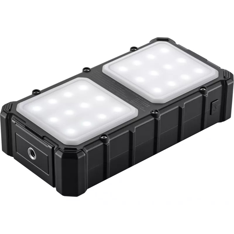 Sandberg Solar Powerbank CampLED 20000, 20000 mAh, Programmeeritav Toiteallikas (PPS), 3.7 V, 15 W, Must