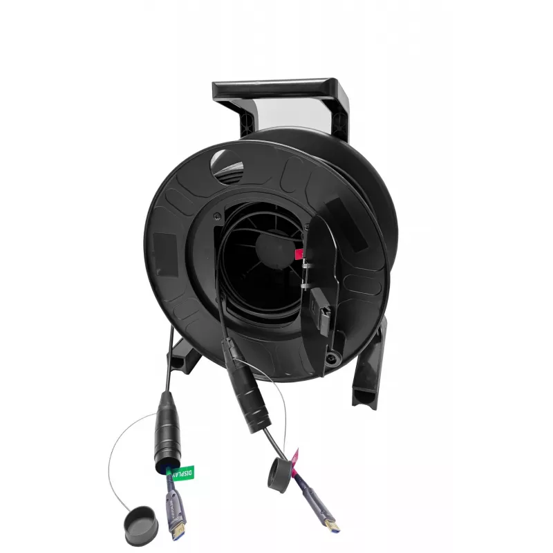 Vivolink PROHDMIOP8K100-DRUM HDMI-kaabel 100 m Must