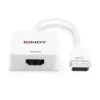 Lindy HDMI 18G to DisplayPort 1.2 Converter, 0.095 m, HDMI Type A (Standard), DisplayPort, Female, Male, sirge