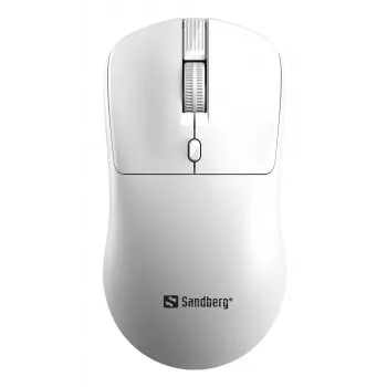 Sandberg Wireless hiir Saver Valge, Mõlemakäeline, RF Wireless, 1600 DPI, Valge