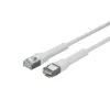 Võrgukaabel Lanview LV-6AFTP-FLEX-ANG-02W-S – FTP Cat6A, painduv, nurgapistik, 2 m, valge