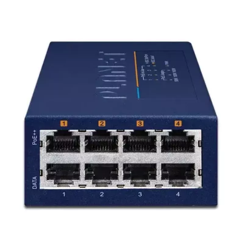 PLANET UPOE-400 4-pordiline Multi-Gigabit 802.3bt PoE-injektorjaotur