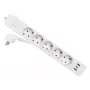 Equip 245555 pikendusjuhe 2,5 m 5 vahelduvvoolu pistikupesa Siseruumidesse Valge