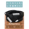 USB-C kuni USB-C aktiivne pikenduskaabel EQUIP 10 m, USB 3.2 Gen 1 (5 Gbps), must