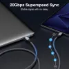USB-C–USB-C kaabel EQUIP 1,0 m — USB 3.2 Gen 2x2, 20 Gbps, PD 240W, 4K/60Hz, must
