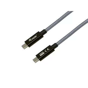 USB-C–USB-C kaabel EQUIP 2.0 m — USB 3.2 Gen 2x2, 20 Gbps, PD 240W, 4K/60Hz, must