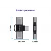 Adapter USB-C OTG 2-in-1 EQUIP 133479 — 100W PD, 10Gbps, 1x USB-C kuni 2x USB-C, hall
