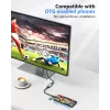USB-HDMI-adapter EQUIP 133498 (USB-C ja USB-A isane HDMI-le, 1080p, alumiiniumkorpus, hall)