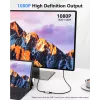 USB-HDMI-adapter EQUIP 133498 (USB-C ja USB-A isane HDMI-le, 1080p, alumiiniumkorpus, hall)