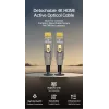 EQUIP HDMI 2.1 Active Optical kaabel 10 m — Eemaldatav Type-D (Micro) + Type-A, 48 Gbit/s, 8K/60Hz