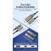 EQUIP HDMI 2.1 Active Optical kaabel Detachable Type D + A, 20 m, 48 Gbit/s, 8K/60Hz