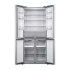 Eraldiseisev külmik-sügavkülmik Xiaomi Mijia Cross Door 502L — Kogumaht 502 L (külmik 326 L / sügavkülmik 176 L), No Frost, energiaklass E, kõrgus 191,2 cm, 37 dB, harjatud hõbe