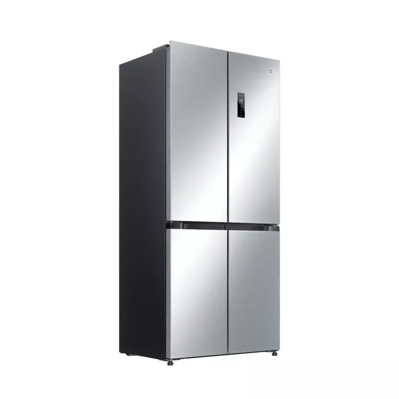 Eraldiseisev külmik-sügavkülmik Xiaomi Mijia Cross Door 502L — Kogumaht 502 L (külmik 326 L / sügavkülmik 176 L), No Frost, energiaklass E, kõrgus 191,2 cm, 37 dB, harjatud hõbe