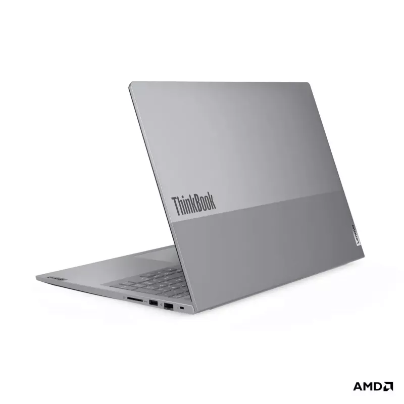 Lenovo ThinkBook 16 G9 AHP sülearvuti — AMD Ryzen 5 (kuni 4,9 GHz), Radeon 740M, 16 tolli IPS 1920×1200, 16 GB muutmälu, 512 GB NVMe, Wi‑Fi 7, Gigabit Ethernet