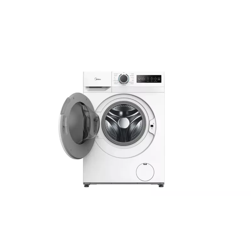Eestlaetav pesumasin Midea MF110W80BA10/W-HR — 8 kg, 1400 p/min, A energia, LED-ekraan, aur, 60×48 cm