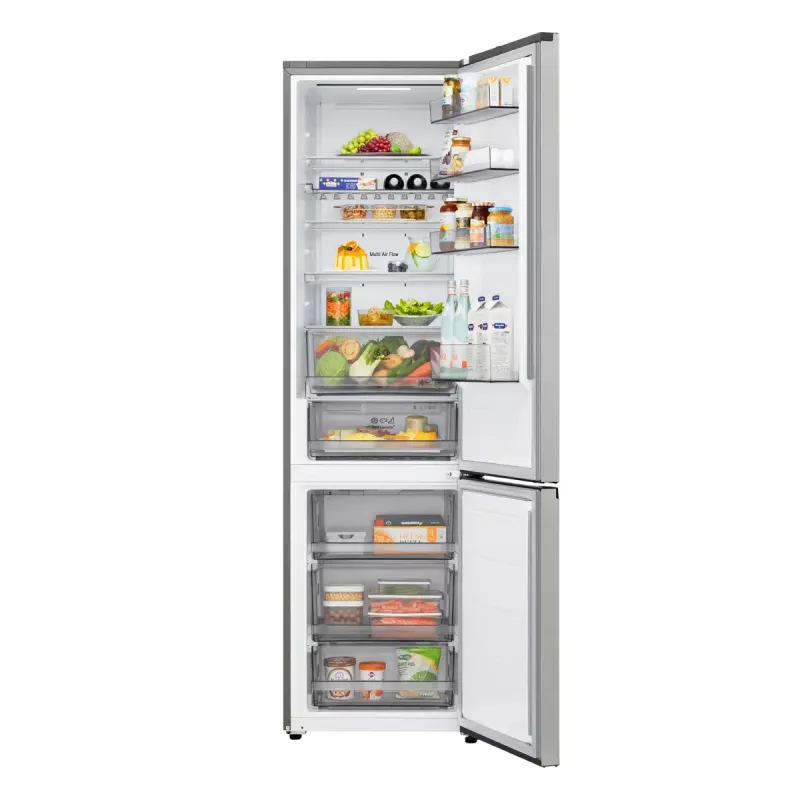 Eraldiseisev külmik LG GBBS322CPY 375 L, hõbedane, külmik 262 L / sügavkülm 113 L, No Frost, LED-ekraan