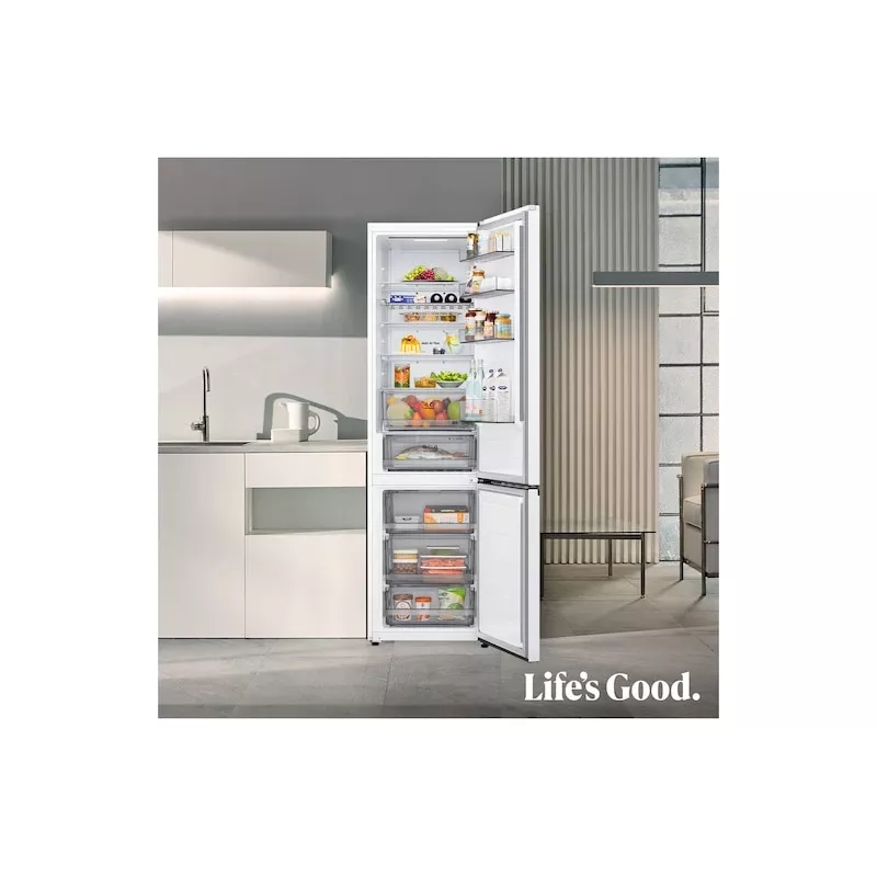 LG GBBS322CSW külmik-sügavkülmik eraldiseisev 375 L valge