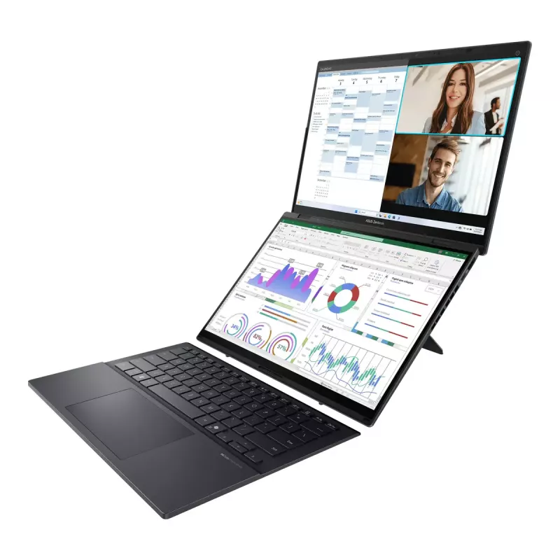Sülearvuti ASUS Zenbook Duo UX8406CA-QL287W 14-tolline OLED Touch FHD 1920x1200 Intel Core Ultra 7 255H 16GB LPDDR5X 1TB SSD Intel Arc Windows 11 Home