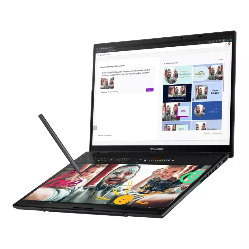 Sülearvuti ASUS Zenbook Duo UX8406CA-QL287W 14-tolline OLED Touch FHD 1920x1200 Intel Core Ultra 7 255H 16GB LPDDR5X 1TB SSD Intel Arc Windows 11 Home
