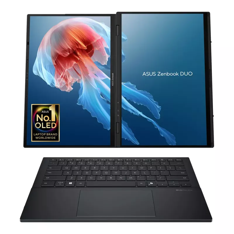 Sülearvuti ASUS Zenbook Duo UX8406CA-QL287W 14-tolline OLED Touch FHD 1920x1200 Intel Core Ultra 7 255H 16GB LPDDR5X 1TB SSD Intel Arc Windows 11 Home