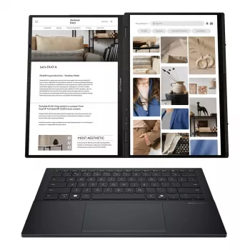Sülearvuti ASUS Zenbook Duo UX8406CA-QL287W 14-tolline OLED Touch FHD 1920x1200 Intel Core Ultra 7 255H 16GB LPDDR5X 1TB SSD Intel Arc Windows 11 Home