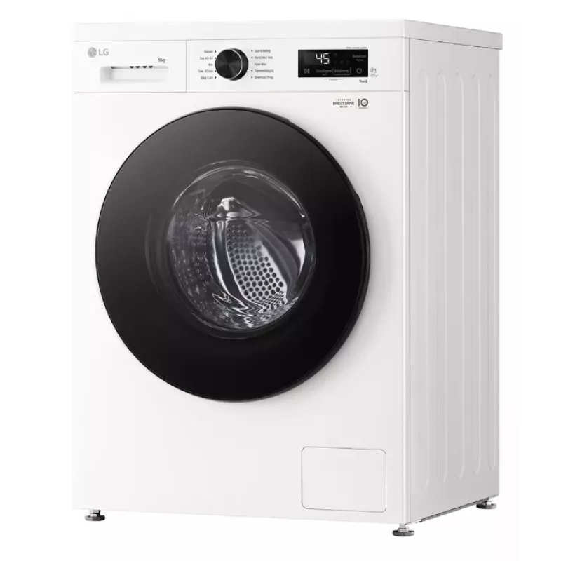 Eestlaetav pesumasin LG F4X1009NWB — 9 kg, 1310 p/min, A-klass, valge