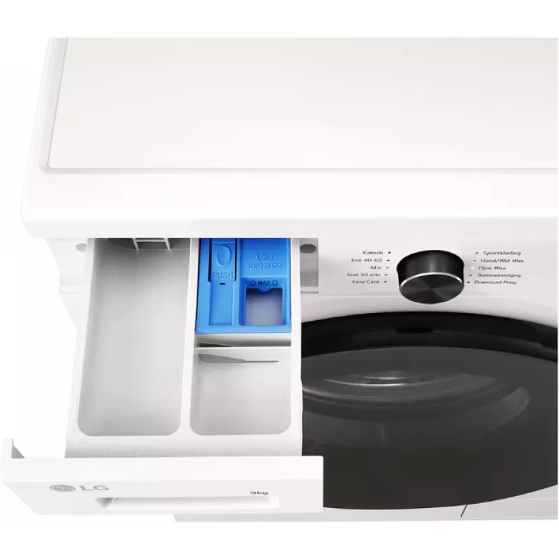 Eestlaetav pesumasin LG F4X1009NWB — 9 kg, 1310 p/min, A-klass, valge