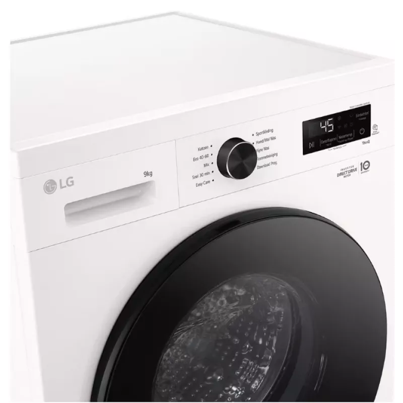 Eestlaetav pesumasin LG F4X1009NWB — 9 kg, 1310 p/min, A-klass, valge