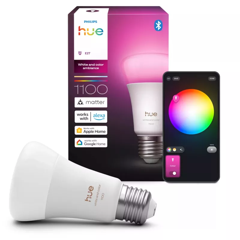 Philips Hue Valge and colour ambience A60 – E27 nutipirn – 1100