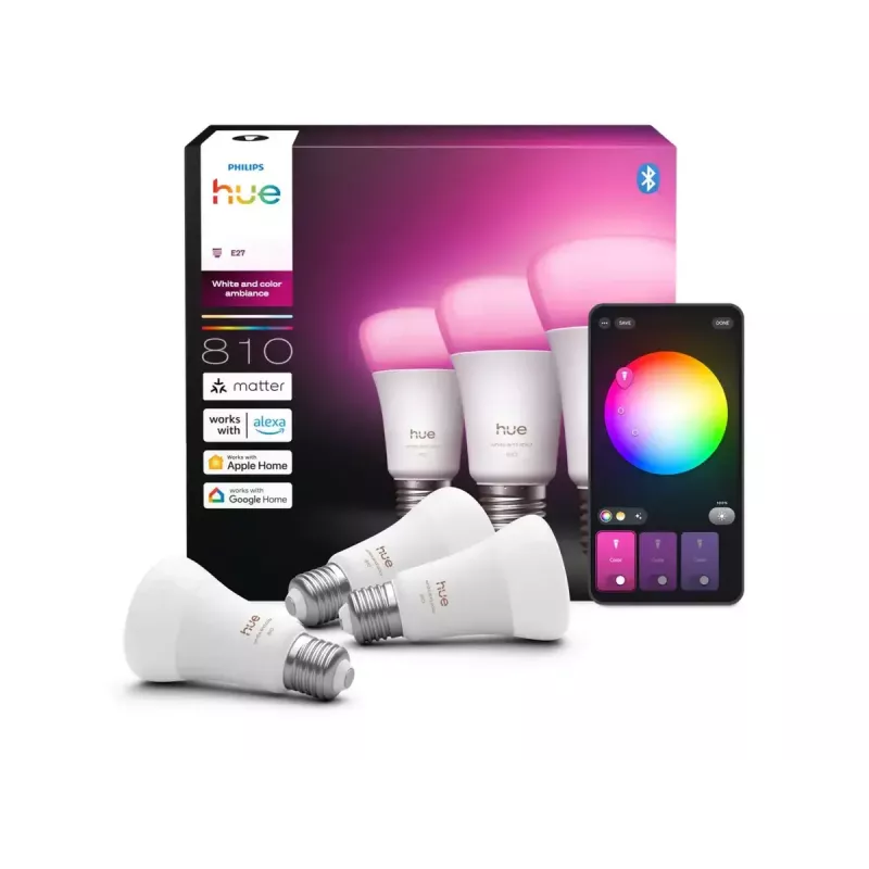 Philips Hue Valge and colour ambience A60 – E27 nutipirn – 810