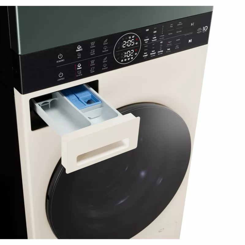 Pesumasin-kuivati LG WT1210EGF eraldiseisev eestlaetav, 22 kg, 1400 p/min, roheline/valge