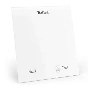 Elektrooniline köögikaal Tefal Essential BC5504V0 — 5 kg kandevõime, 1 g täpsus, LCD-ekraan, valge