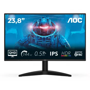 AOC B3 Q24B36X arvutimonitor 60.5 cm (23.8 tolli) 2560 x 1440 pikslit Quad HD LED Must