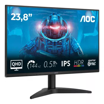 AOC B3 Q24B36X arvutimonitor 60.5 cm (23.8 tolli) 2560 x 1440 pikslit Quad HD LED Must