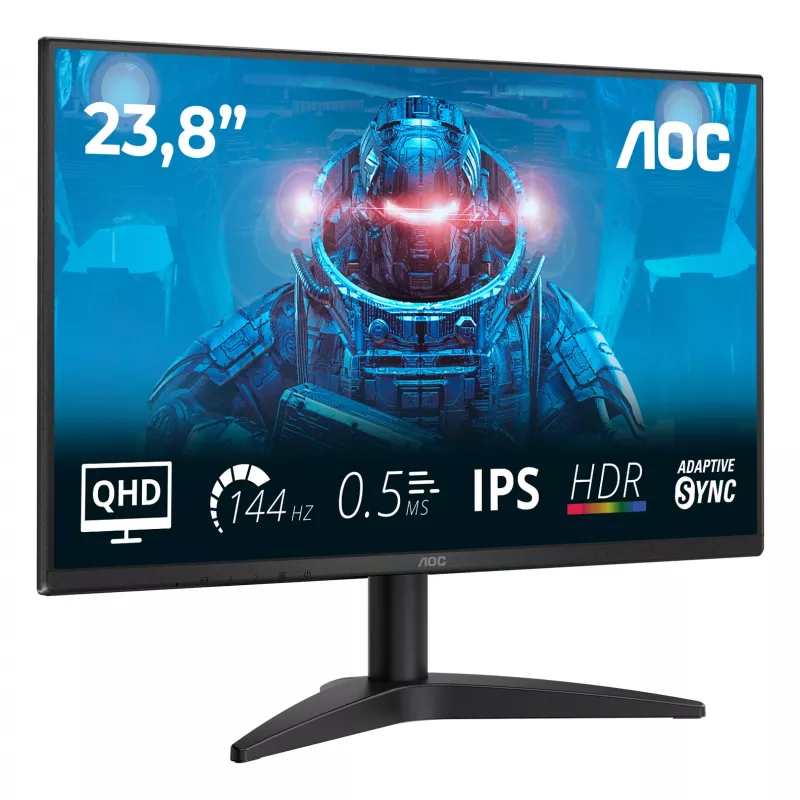 AOC B3 Q24B36X arvutimonitor 60.5 cm (23.8 tolli) 2560 x 1440 pikslit Quad HD LED Must