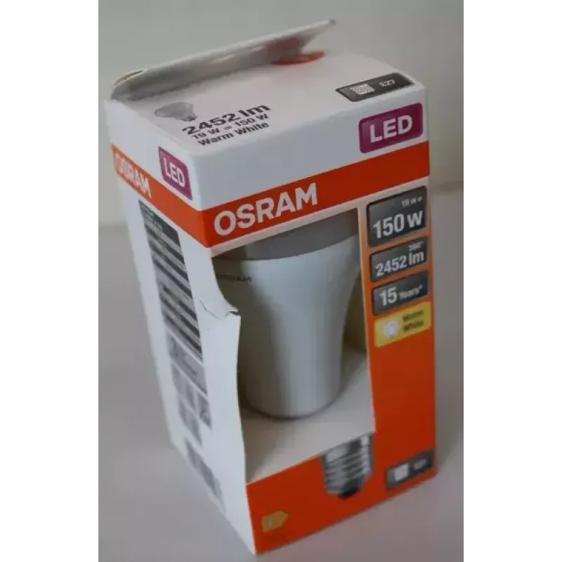 LEDvance Parathom Classic LED E27 19W 827 (soe valge) mittelhimutatav — kahjustatud pakend